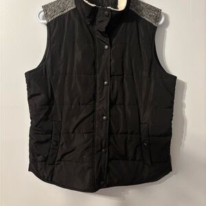 150C Tribal Black and grey Vest with Cream Lining